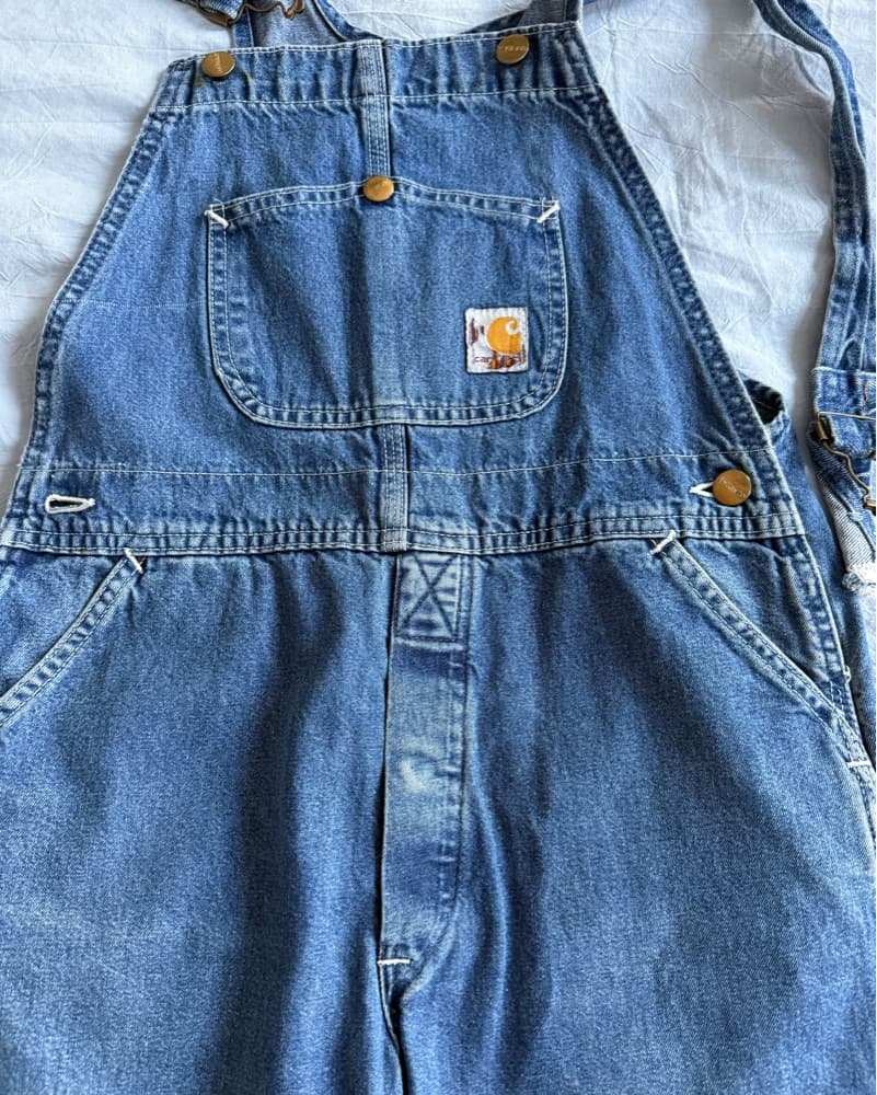Vintage Carhartt Denim Overalls - Image 4