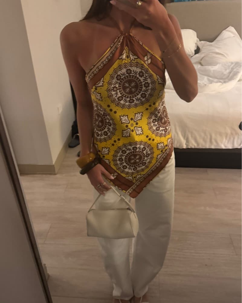 Nili Lotan Bandana Top - Image 1