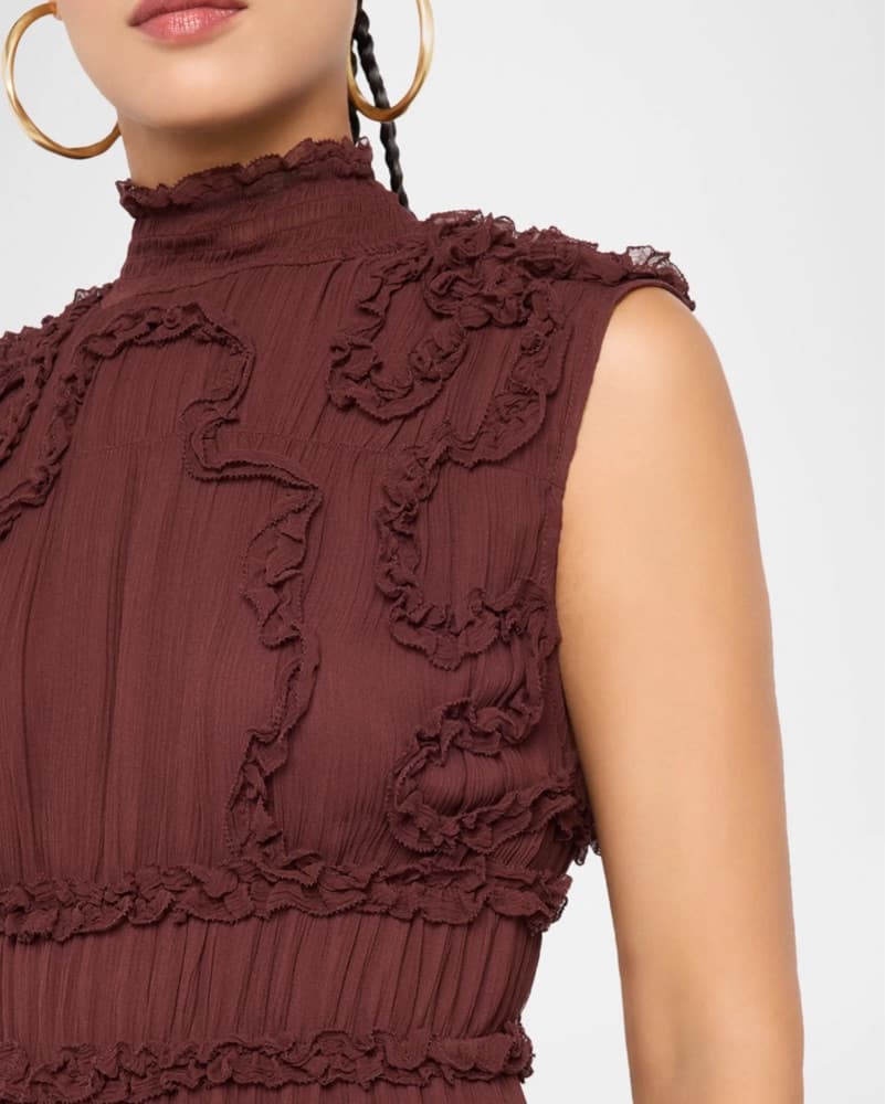 Ulla Johnson Verona Silk Turtleneck Dres - Image 5