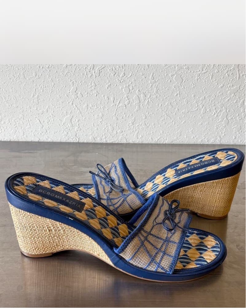 Vintage BCBG Wedge Heels - Image 1