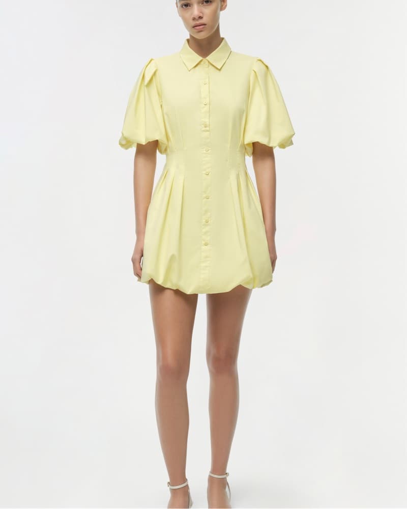 Yellow Simkhai Bubble Dress - Image 3