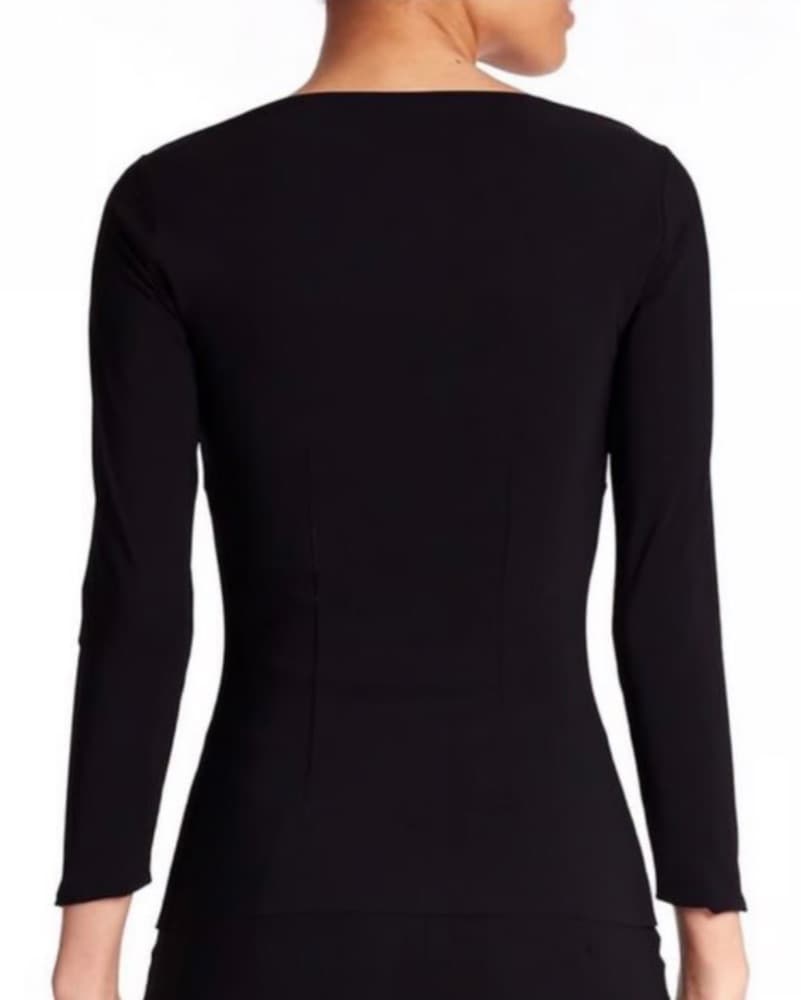 Chiara Boni Black Bodycon Top - Image 4