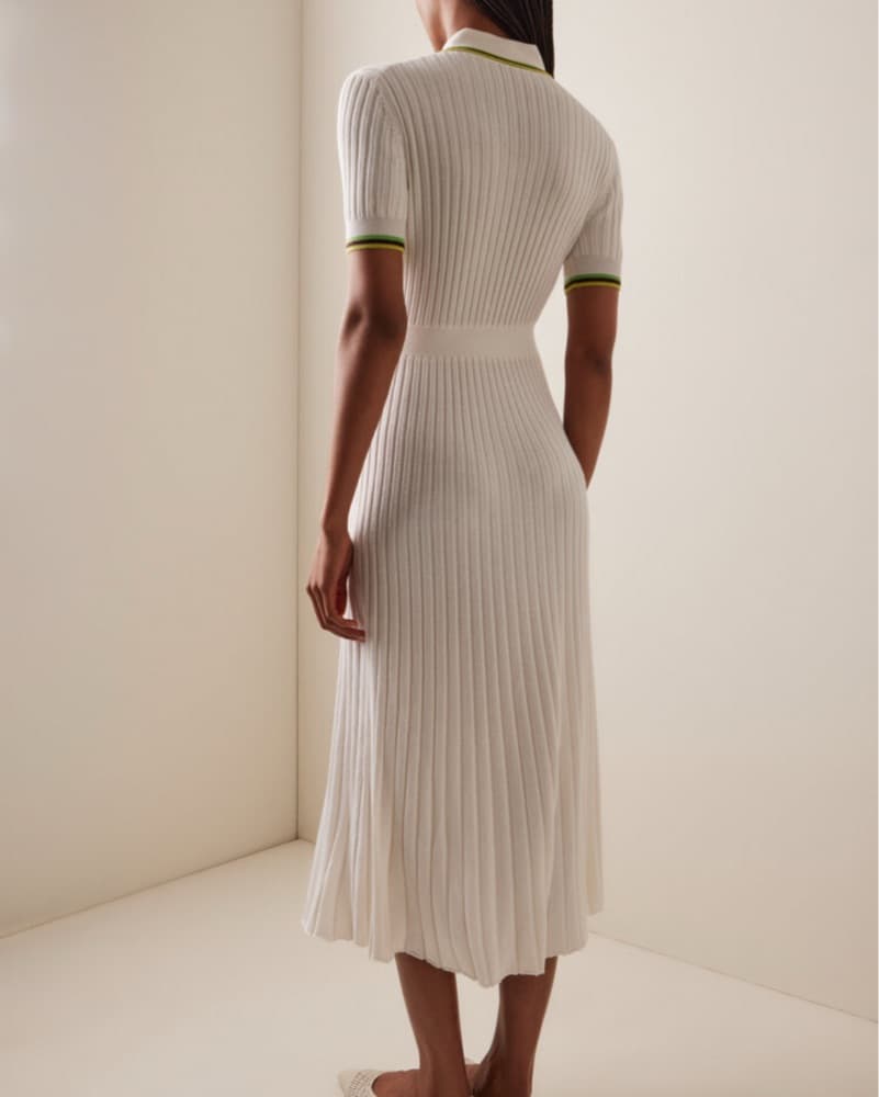 Gabriela Hearst Cashmere Silk Polo Dress - Image 3