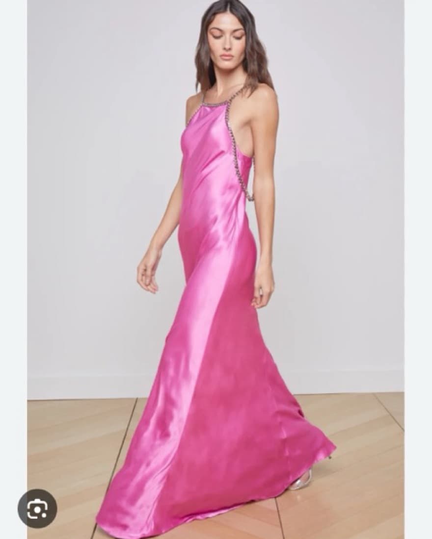 L’AGENCE Majestry Dress With Chain  - Image 1