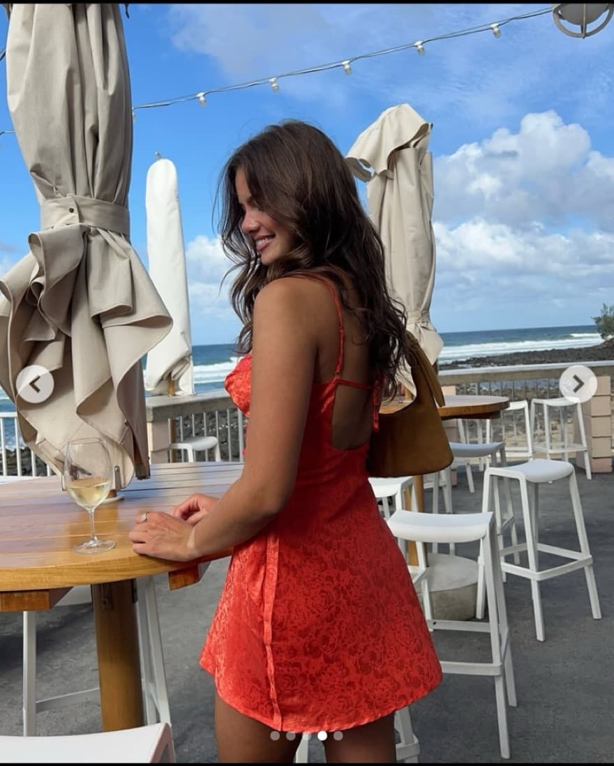 Sunset Orange Mini Dress - Image 3