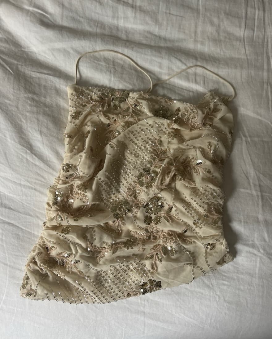 Cream Sequin Top  - Image 5