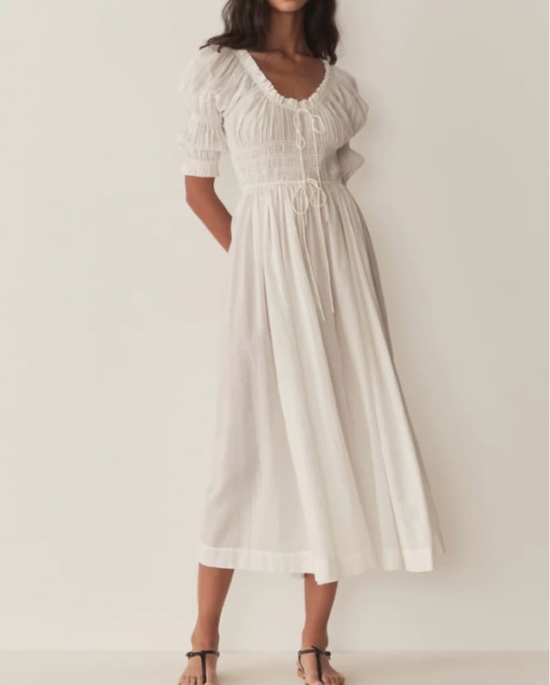 White Doen Ischia Dress - Image 2