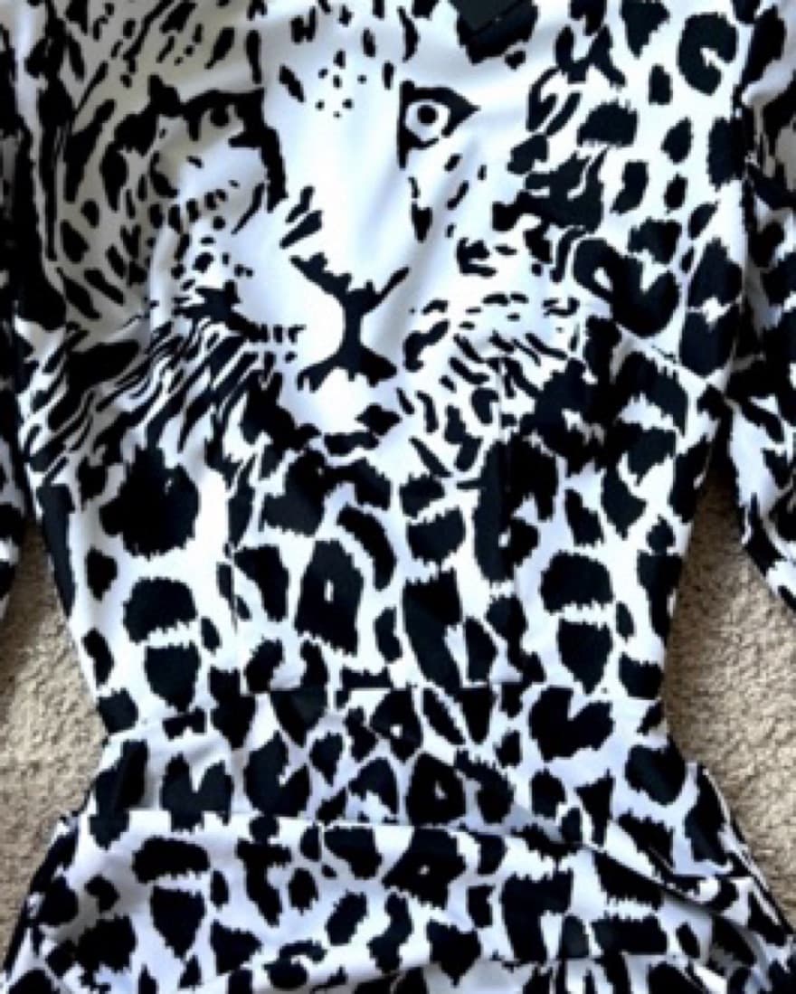 Alex Perey Snow Leopard Mini Dress - Image 2