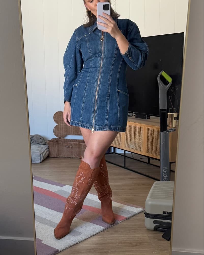 Cult Gaia X Gap Barrel Denim Dress - Image 2