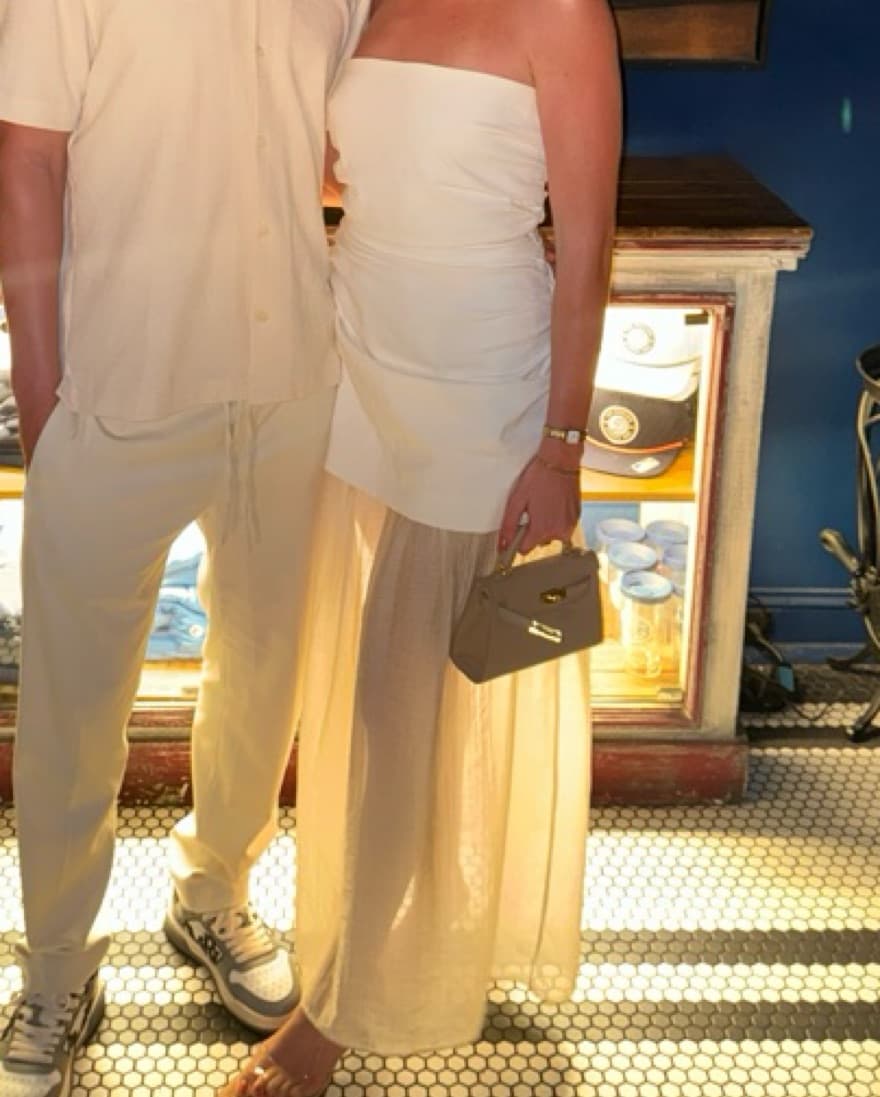 Elegant White Strapless Maxi Dress - Image 1