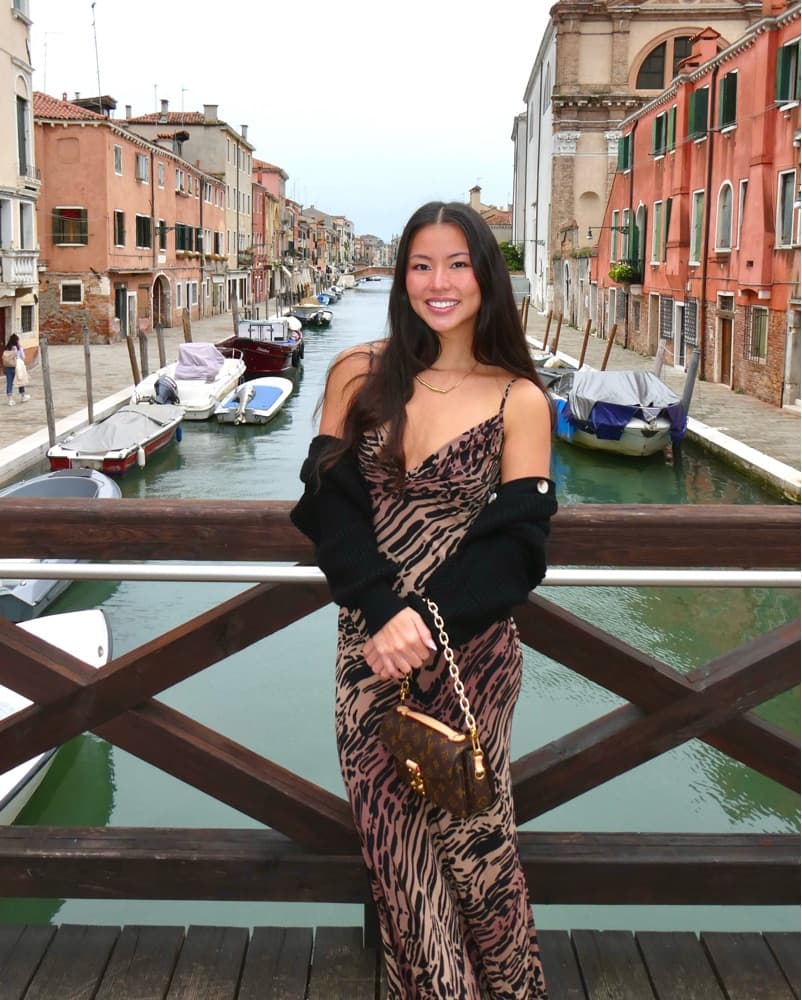 Good American Zebra Print Mermaid Dress - Image 1