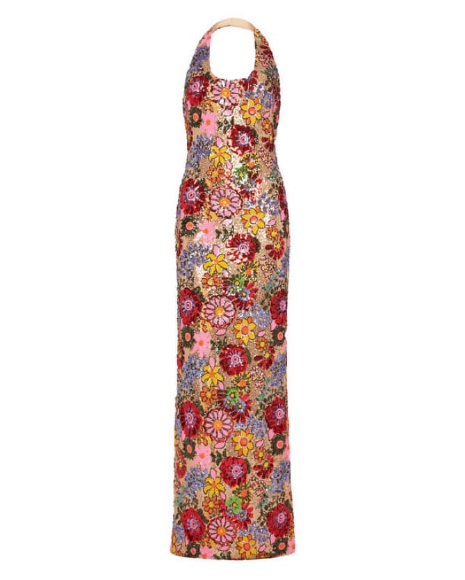 Ramy Brook Tiffany Sequin Halter Gown - Image 2