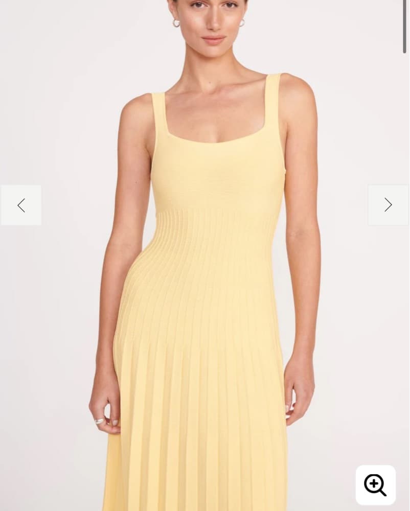 STAUD Ellison Dress Lemon Drop - Image 2