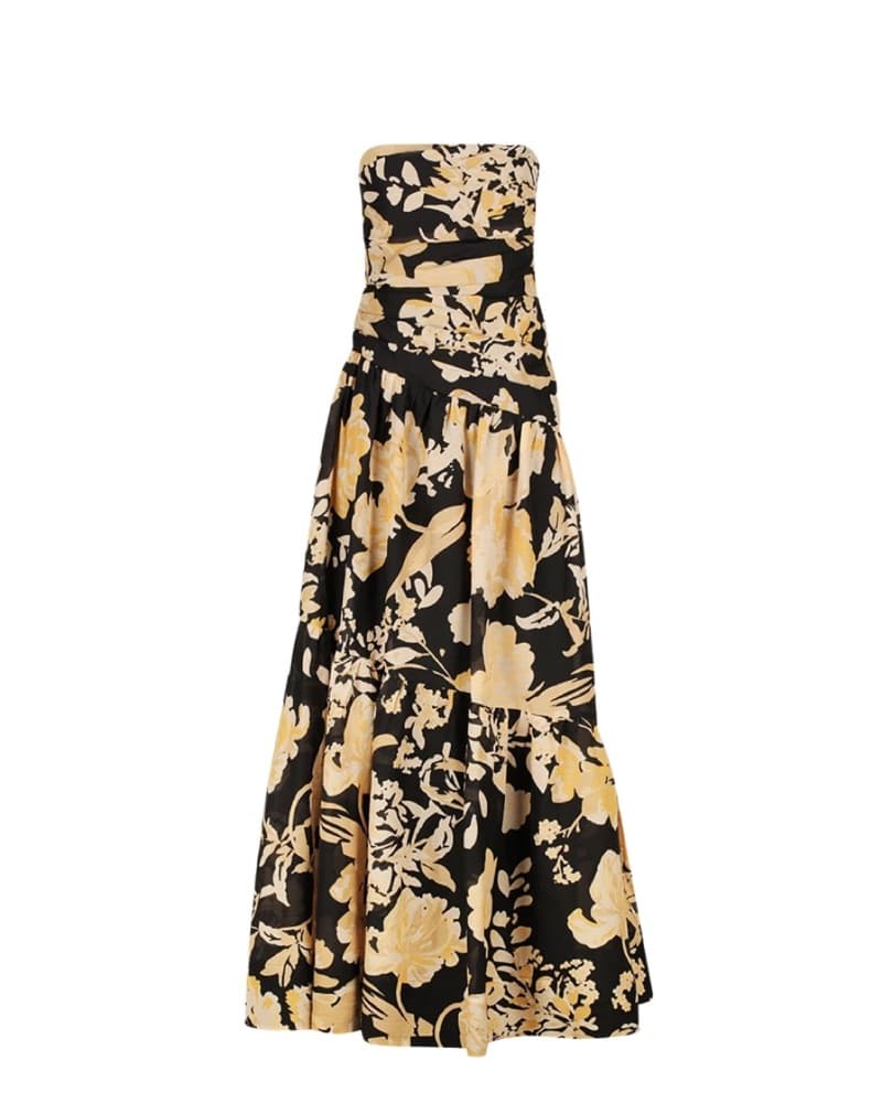 Shona Joy Xenia Strapless Tiered Maxi - Image 4
