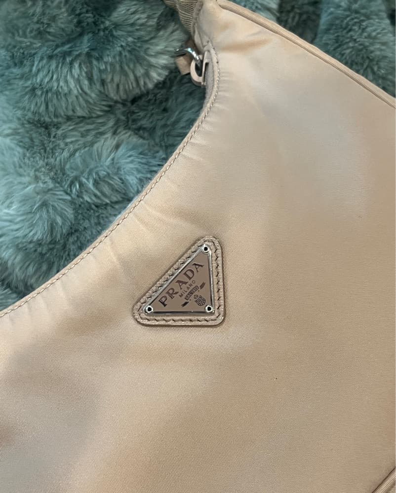 Prada Nude Nylon Bag  - Image 4