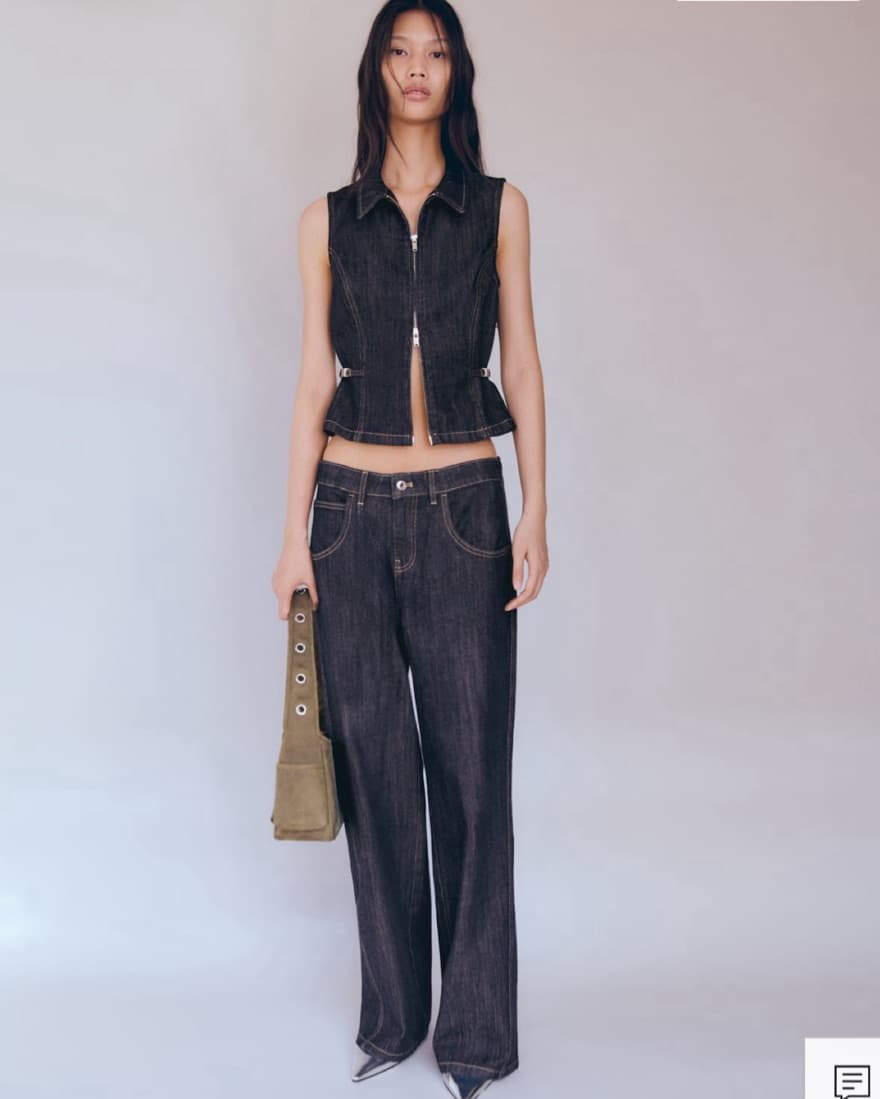 Mango Dark Denim Set - Image 1