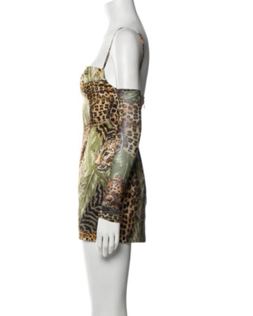Retrofête Jungle Mini Dress - Image 4
