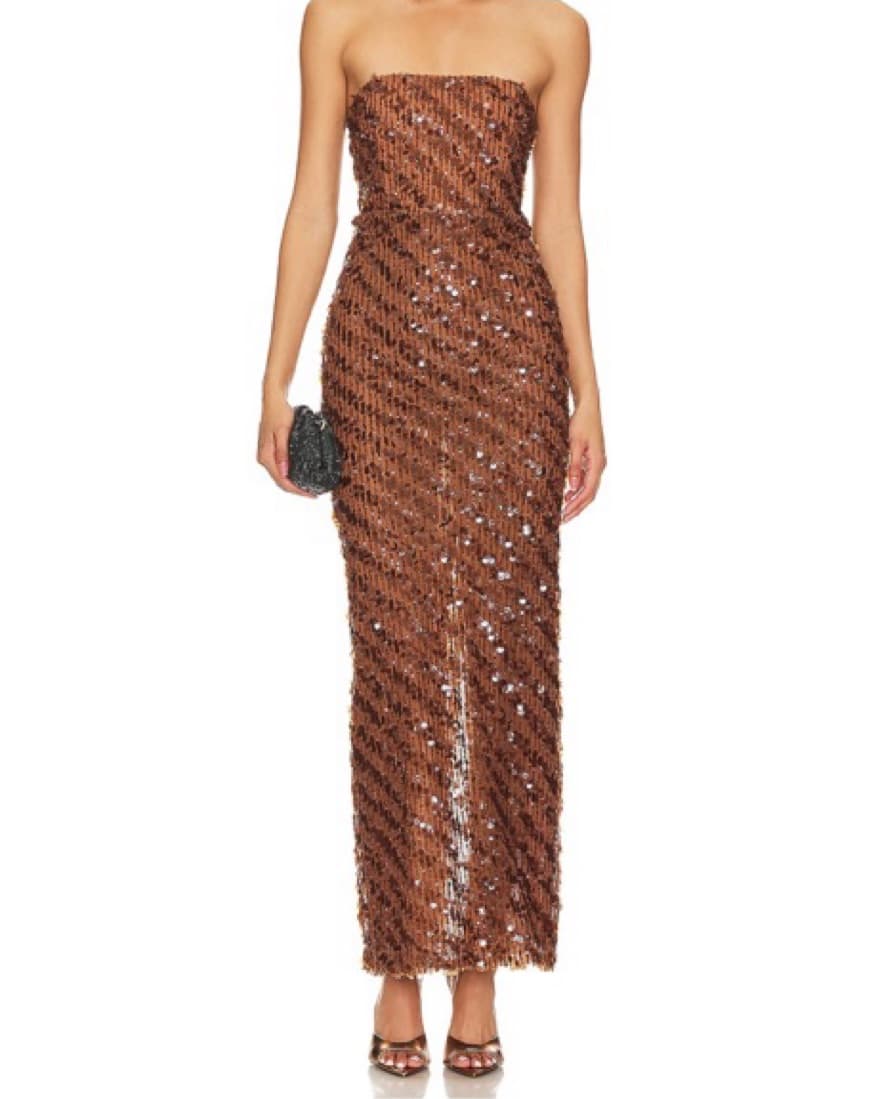 Cartagena Maxi dress in Caramel - Image 1