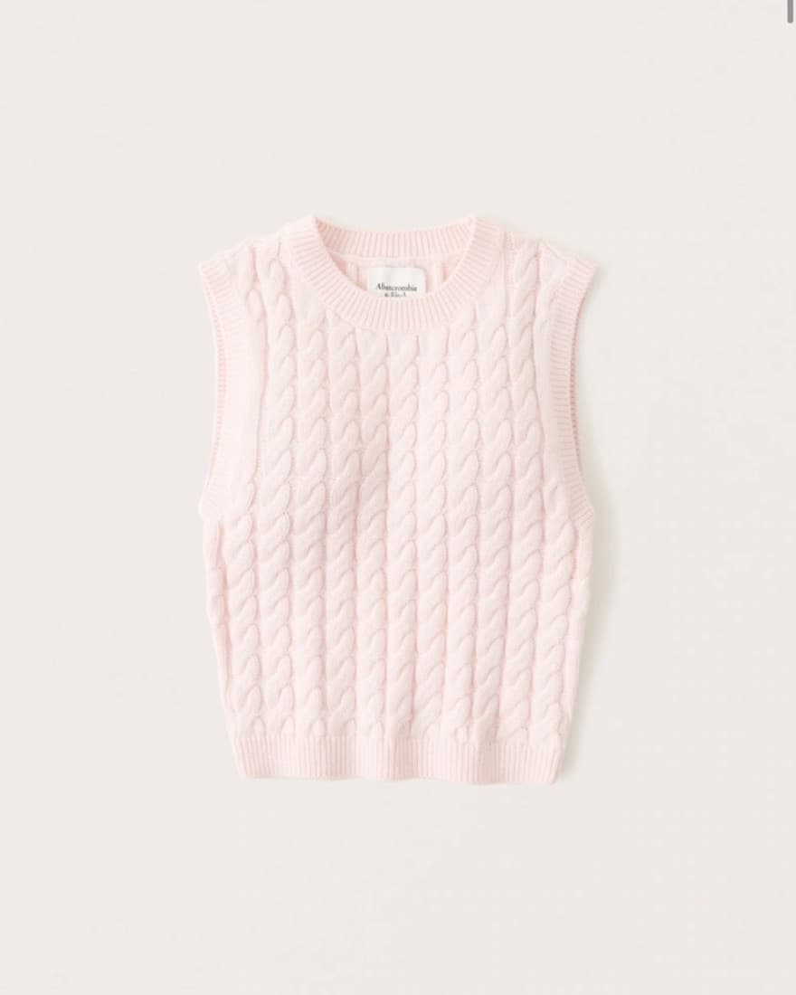 Pink Sweater Vest - Image 1