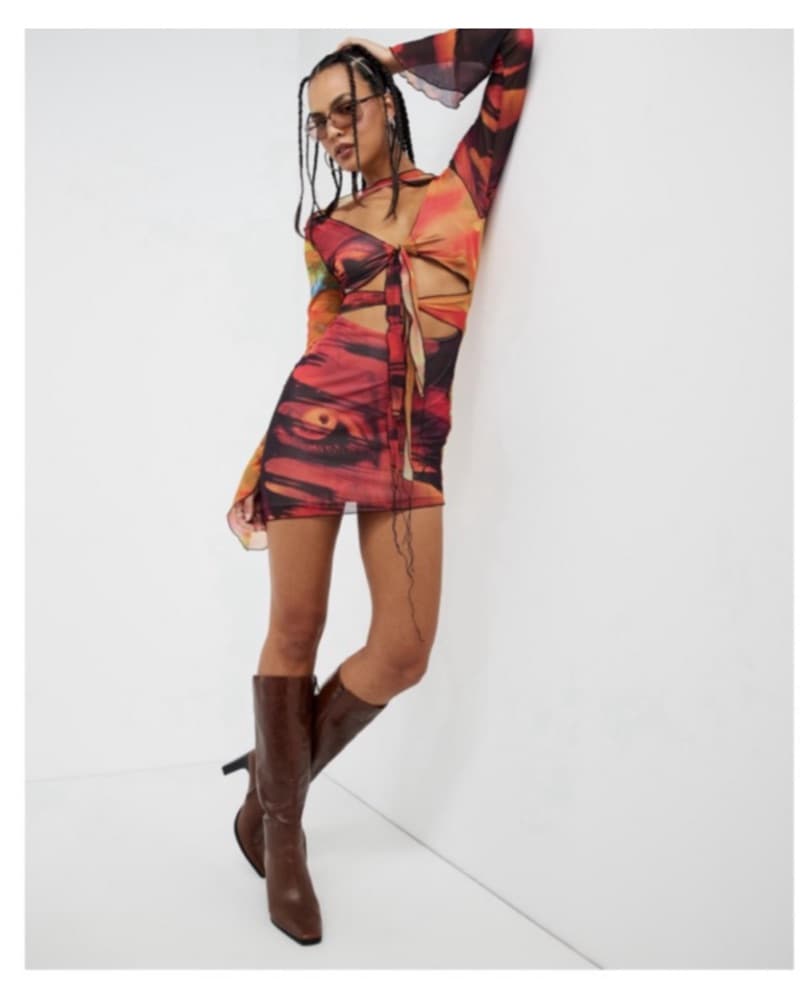 Jaded London Mystic Mesh Dress - Image 4