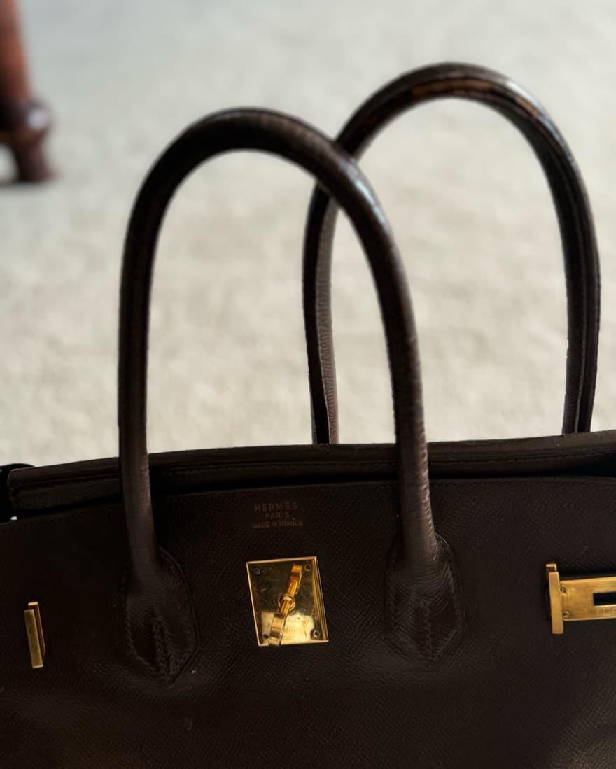 Hermes Birkin 35 Mm Brown With Gold - Image 4