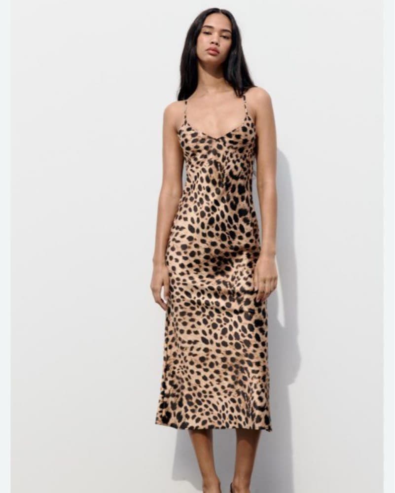 Leopard Print Midi Dress - Image 2