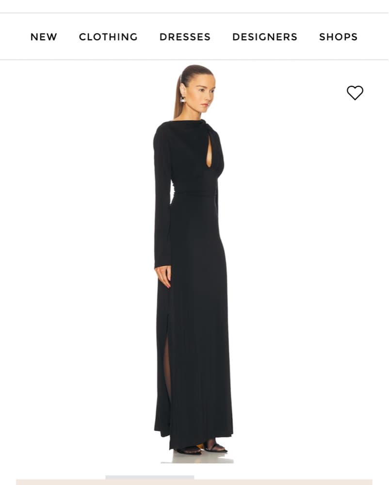 Rachel Gilbert Black Maxi Dress - Image 4