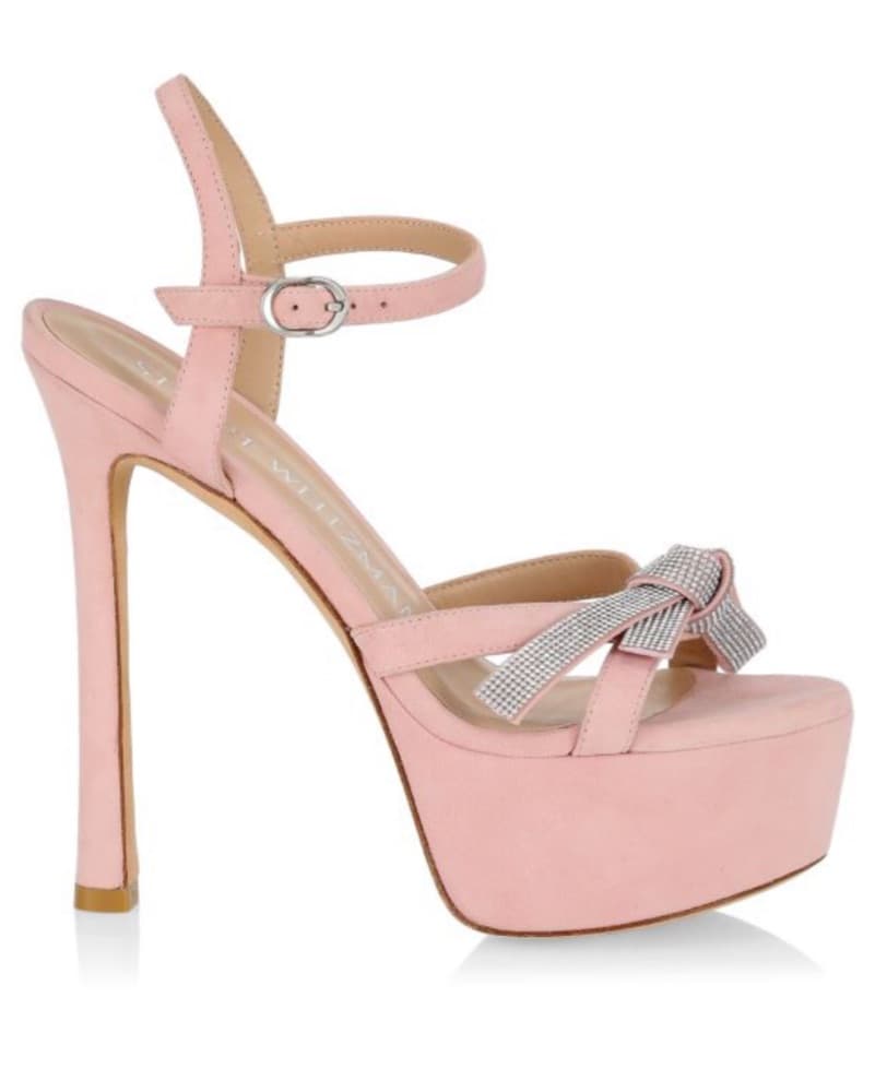 Stuart Weitzman Bow Platform Sandals - Image 4