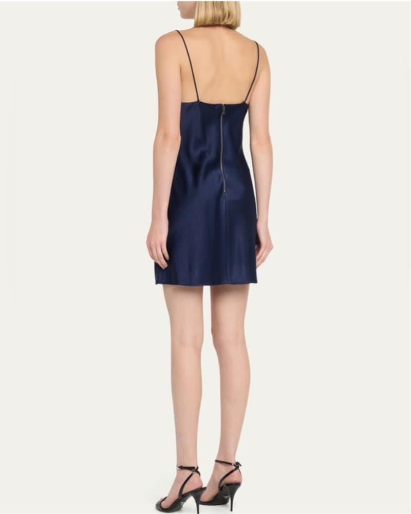 Alice + Olivia Navy silk mini dress! - Image 3