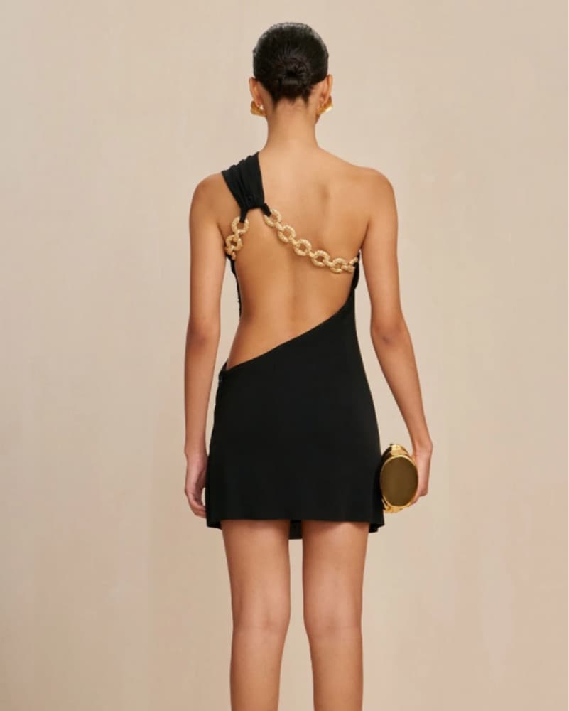 Cult gaia Val Dress Black SZ L - Image 2