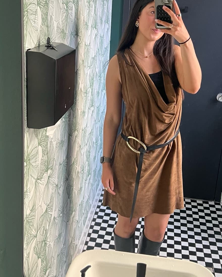 KOOKAI Suede Dress - Image 1