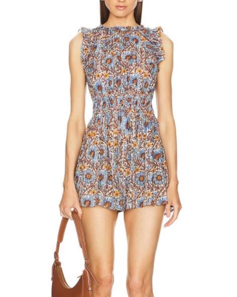 Ulla Johnson Orla Patterned Romper - Image 3