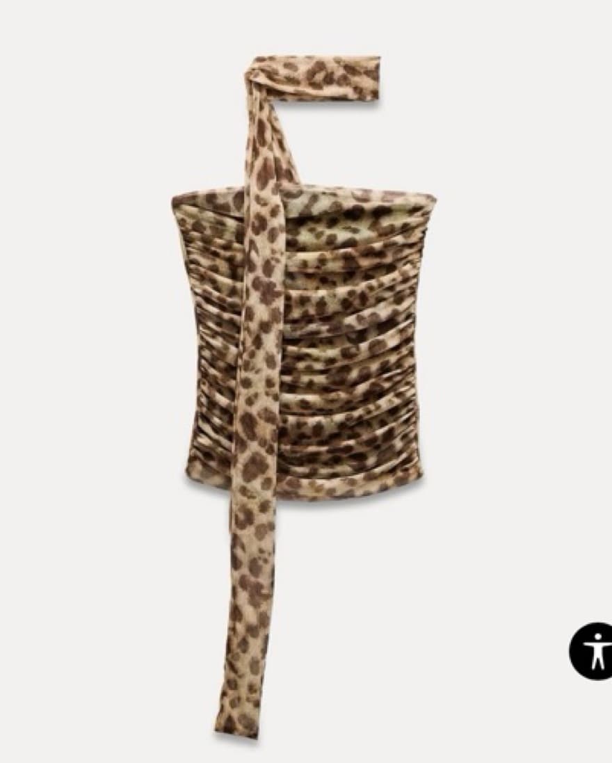 VIRAL Zara Leopard Bandeau Top - Image 2