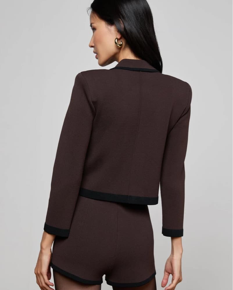 L'AGENCE Cropped Knit Set - Image 3