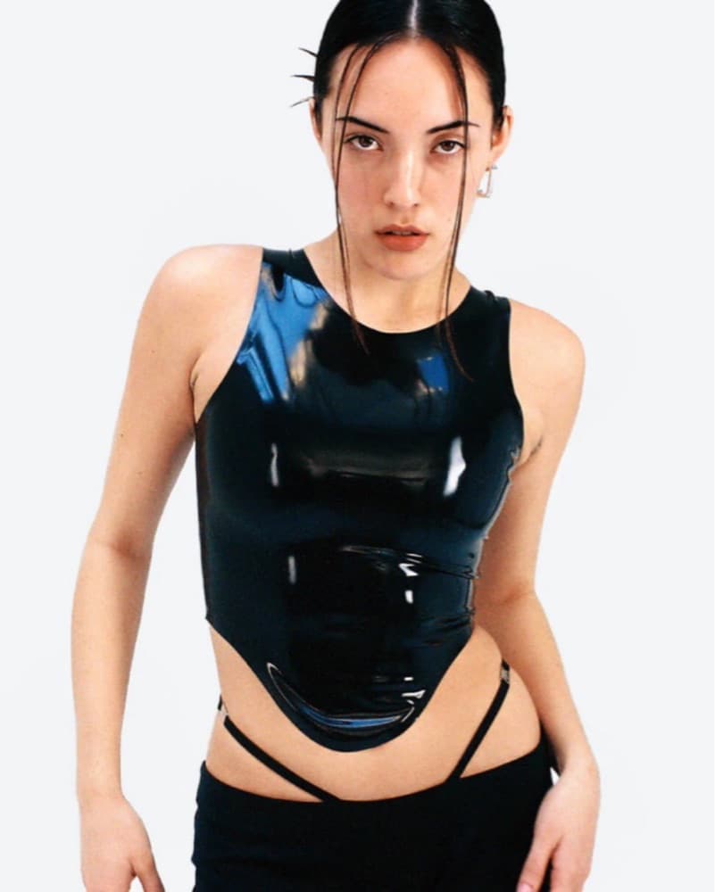 Miaou Jinx Top Black Latex - Image 2