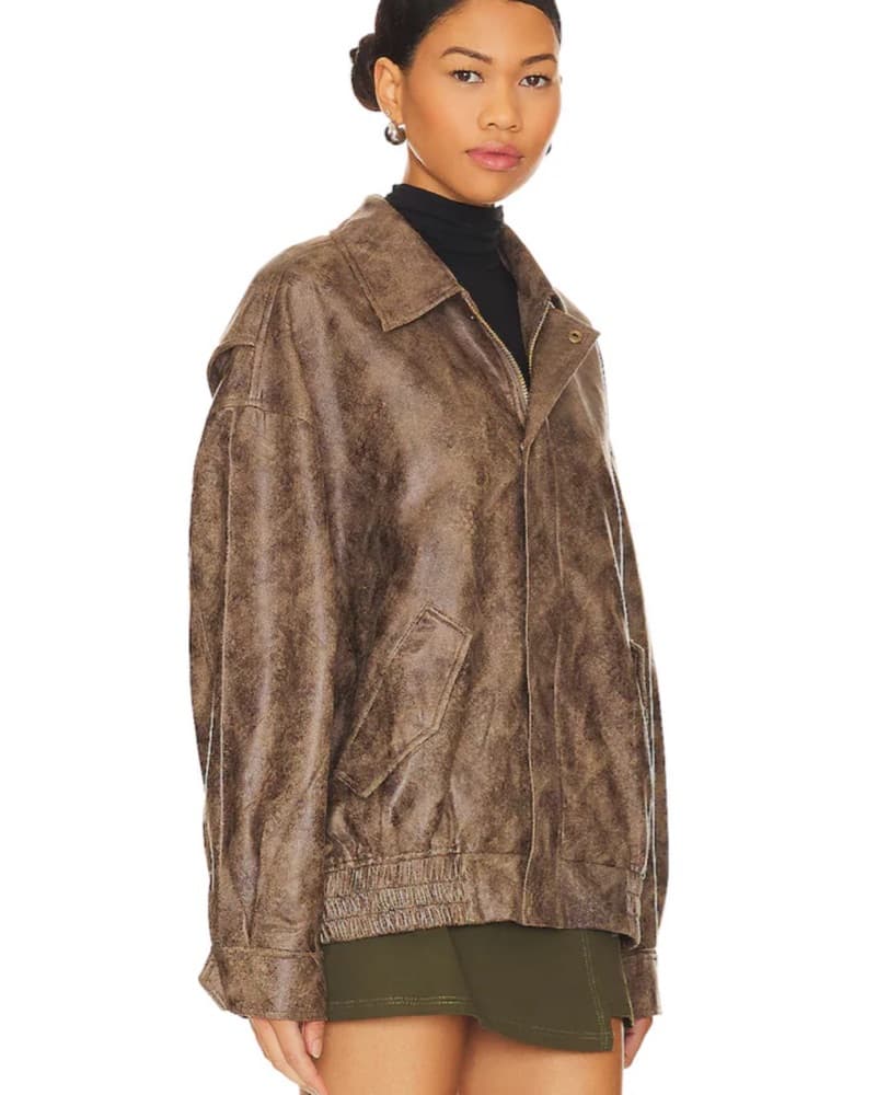 Lioness Kenny Bomber in Chocolate - Image 2