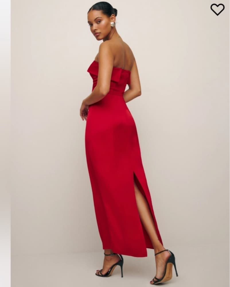 Red Reformation Silk Maxi  - Image 2