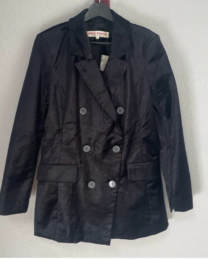 Free People Cosmo Velvet Blazer - Image 3