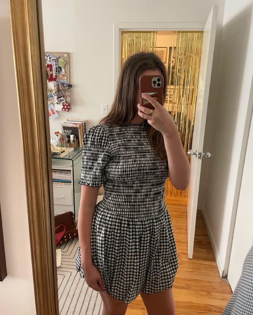 Apres Studio Gingham Bubble Dress - Image 5