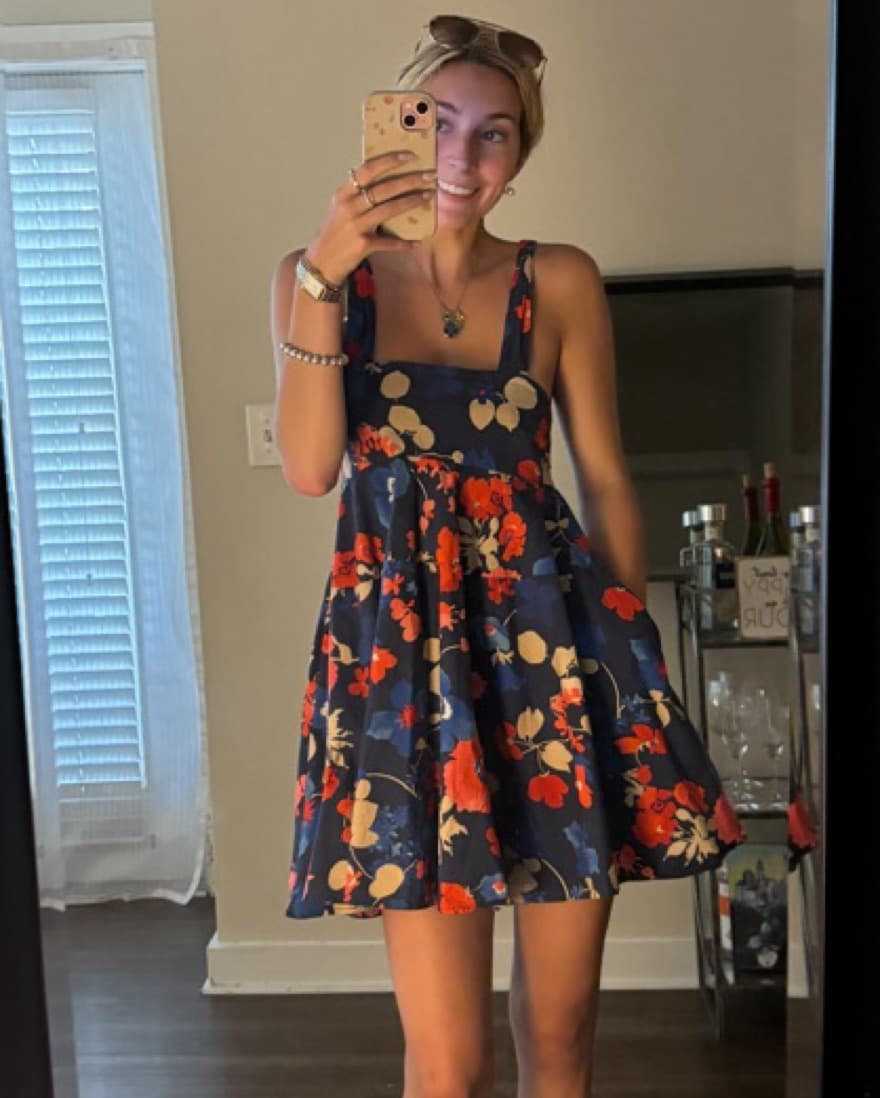 Mini Floral Sun Dress  - Image 2
