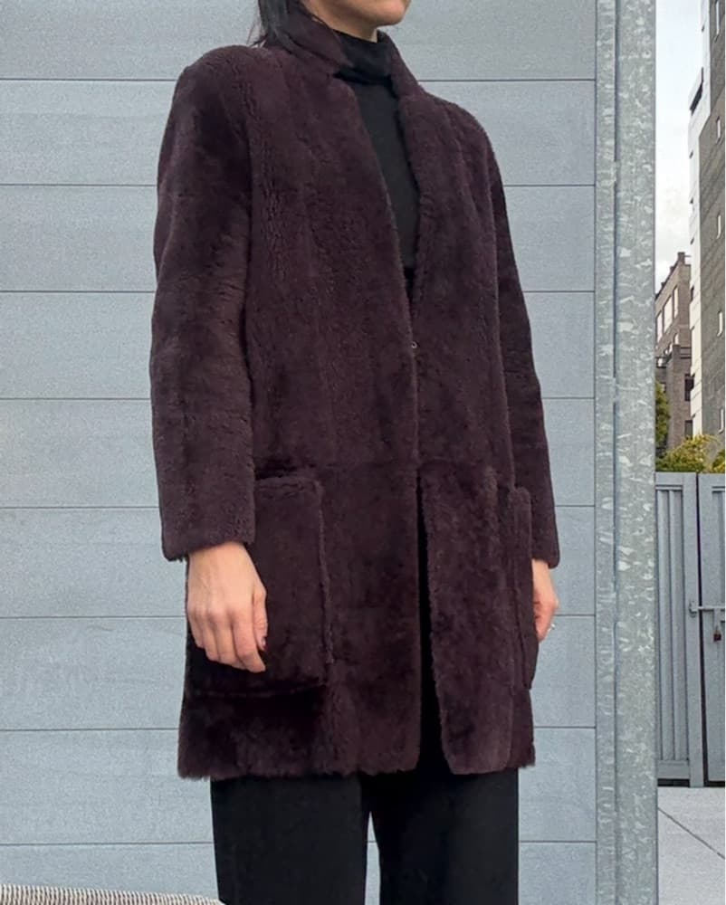 Vince Shearling Coat Size XS - Image 2