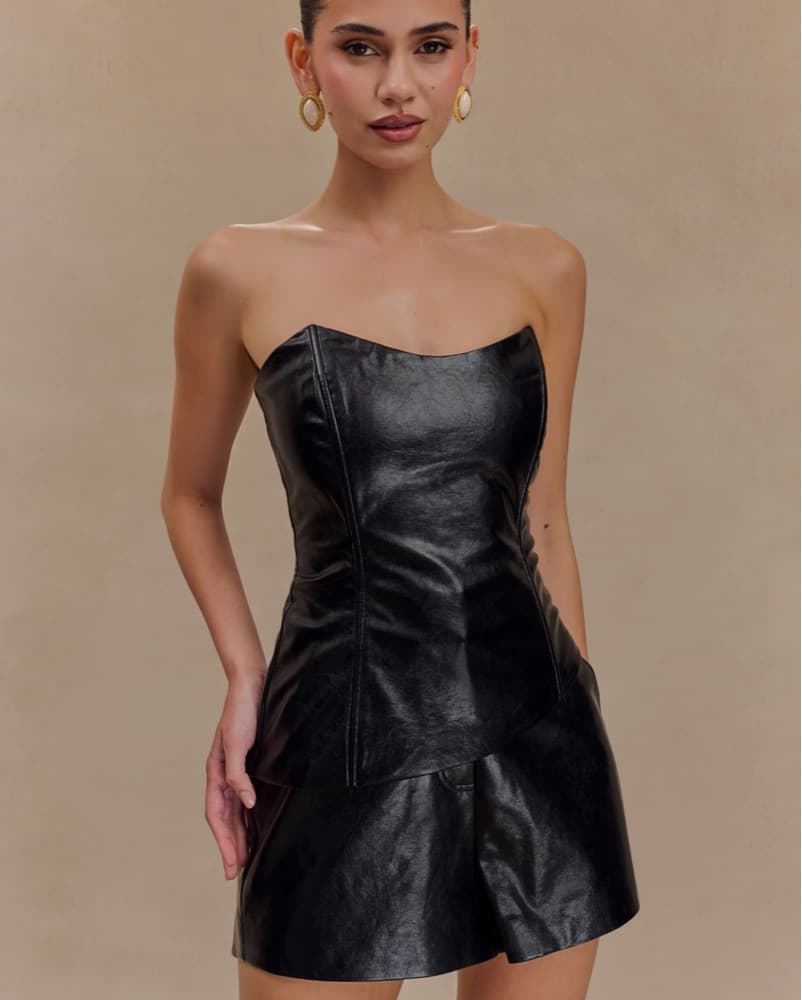 Meshki Faux Leather Two Piece Set  - Image 1