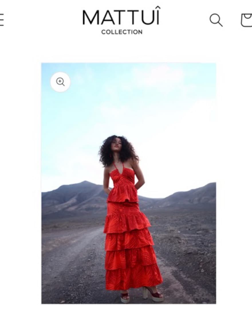 Orange Mattui Collection Spanish Dress - Image 5