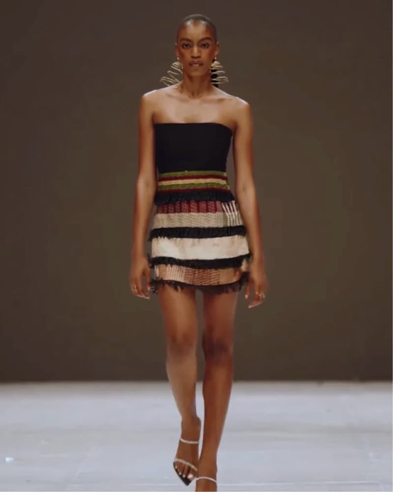 Arewa Striped mini Dress - Image 2