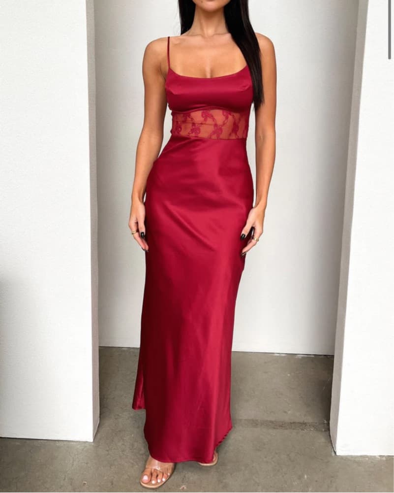Long Formal Red Dress  - Image 1