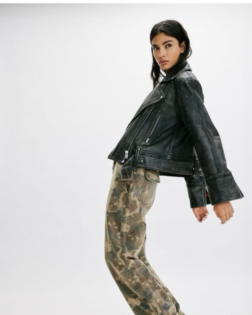 Free People Leather Jacket - Image 3