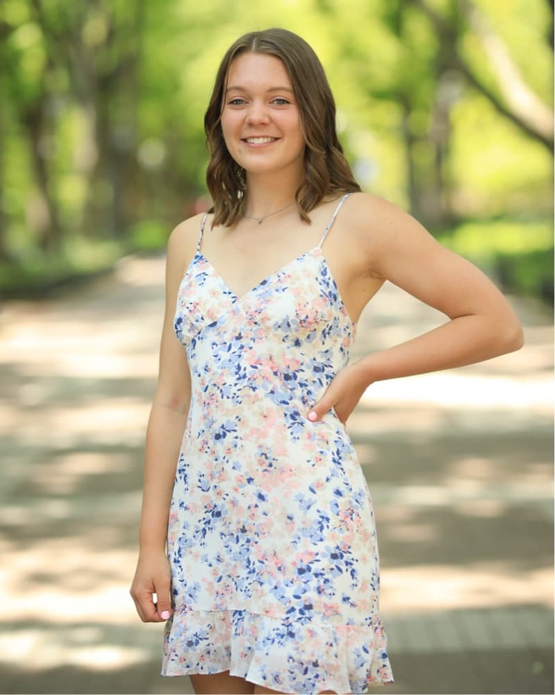 White Floral Dress - Image 2