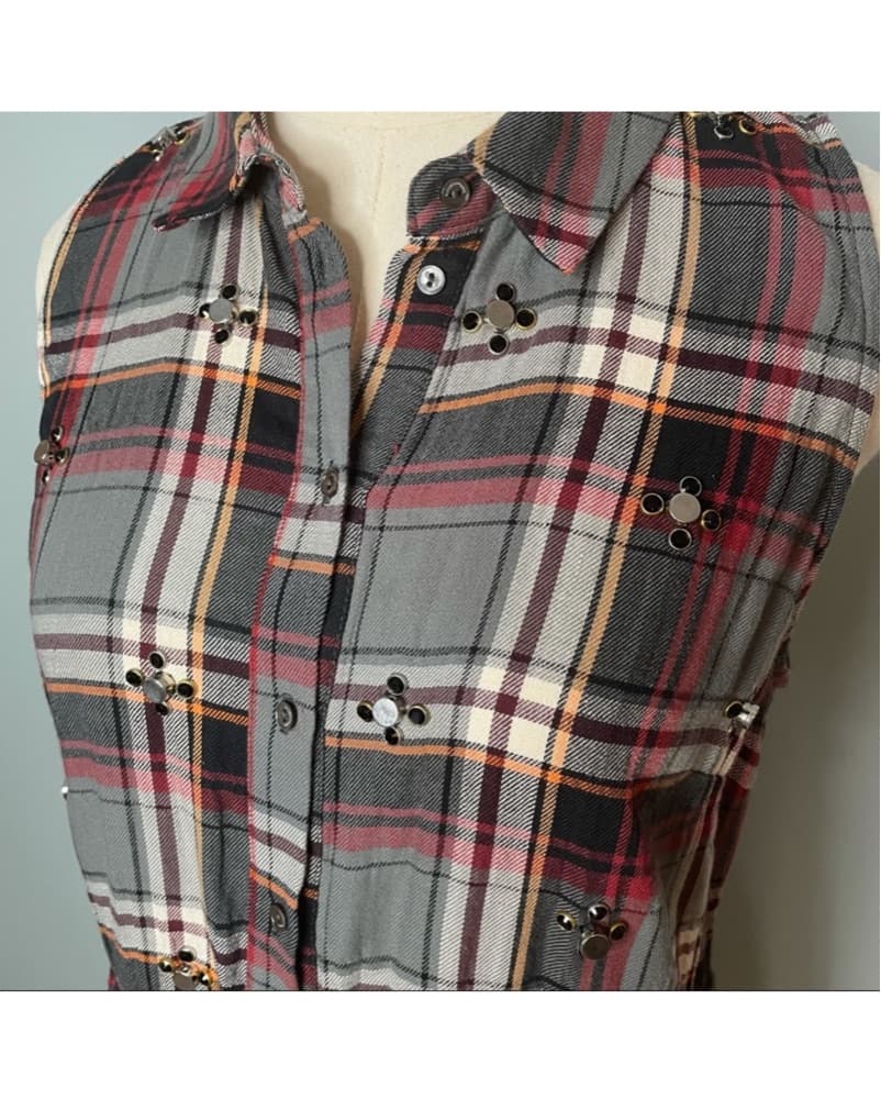 Elizabeth + James Beau Plaid Shirtdress - Image 4
