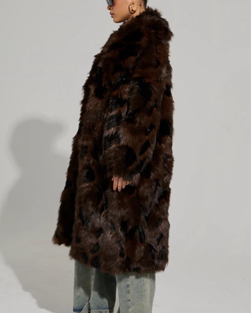 Austin Faux Fur Trench - Image 4