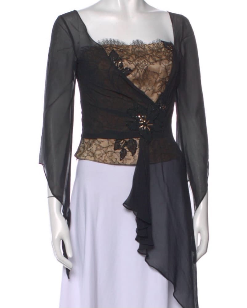 Lace Beaded Top - Image 2